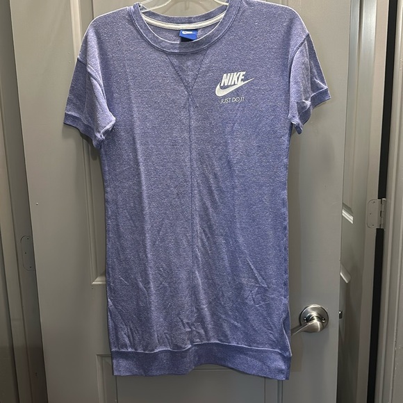Nike Size XS Organic Cotton Blend T-shirt Dress Pre-owned - Picture 1 of 6